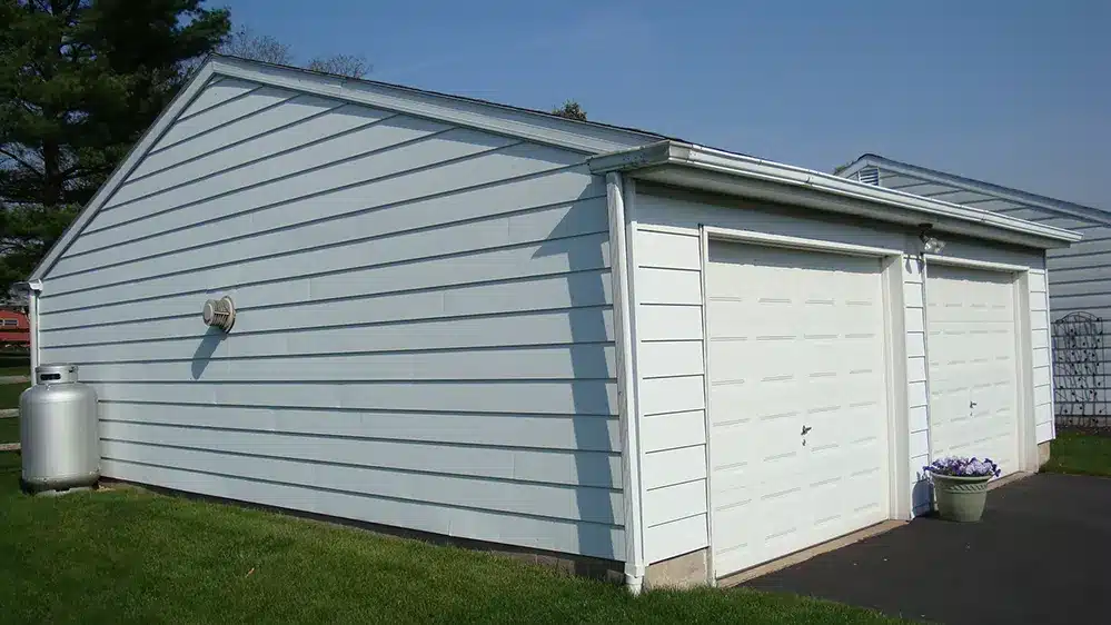 white-two-car-garage